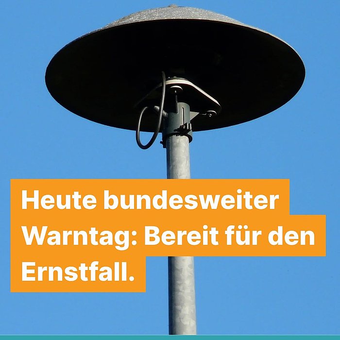 📢 Nicht erschrecken, wenn es heute um 11 Uhr plötzlich laut wird oder das Handy Alarm schlägt: Es ist bundesweiter Warn...