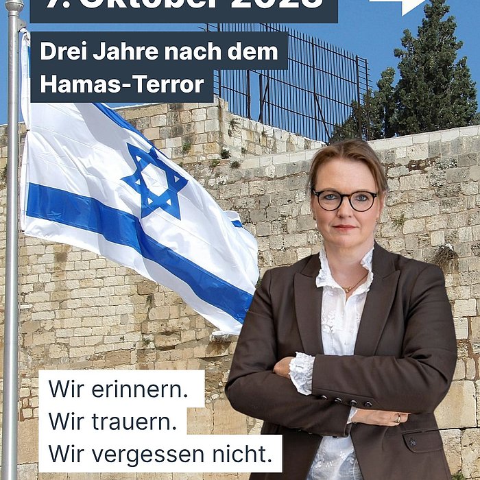 Drei Jahre sind seit dem 7. Oktober 2023 vergangen. Ein Tag, an dem mehr als 1.200 Menschen durch den Terror der Hamas e...